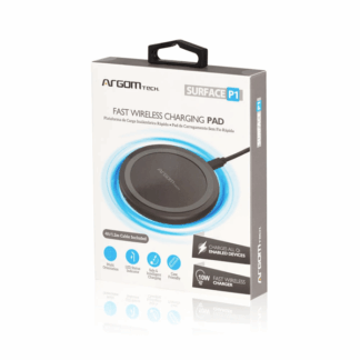 CARGADOR INALÁMBRICO ARGOM SURFACE P1 15W FAST CHARGE USB