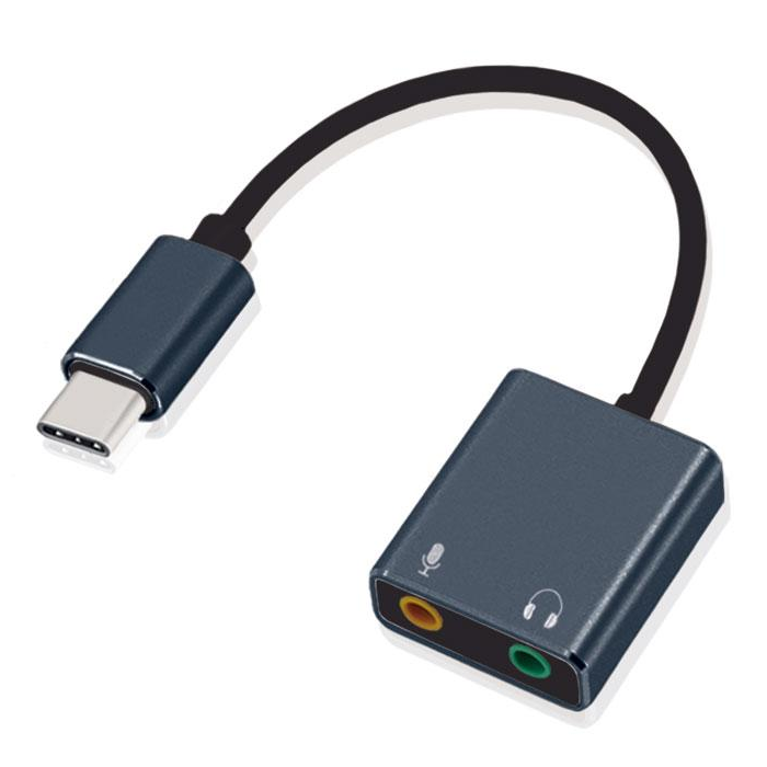 ADAPTADOR DE AUDIO ARGOM TYPE-C A STEREO + MIC MONO ARG-CB-0066 - Image 2