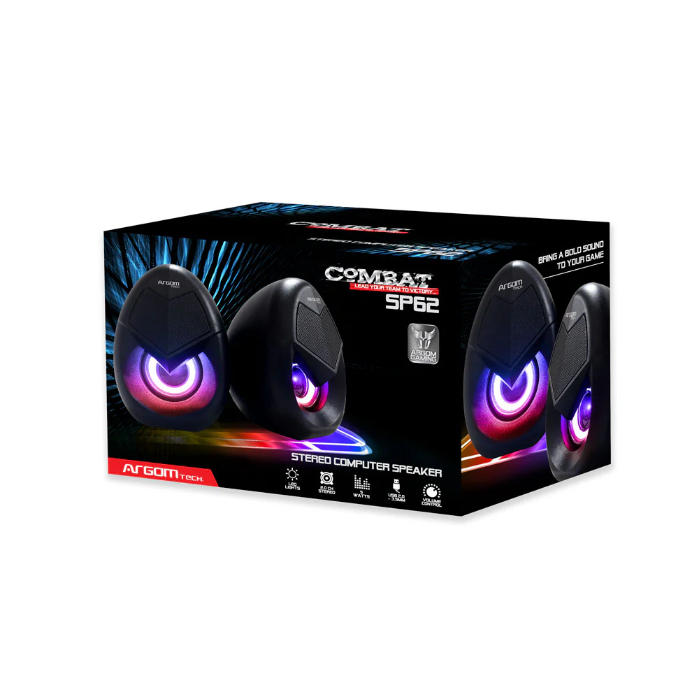 PARLANTE GAMER ARGOM COMBAT S62 2.0 BLACK - Image 2