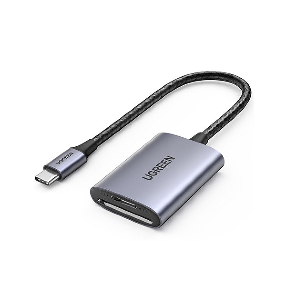 LECTOR DE TARJETAS UGREEN CM401 USB-C 2 EN 1 SD/TF 5GBPS NEGRO - Image 2