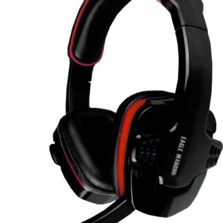 HEADSET GAMER EAGLE WARRIOR HS-501 CON MICRÓFONO 3.5 MM NEGRO/ROJO