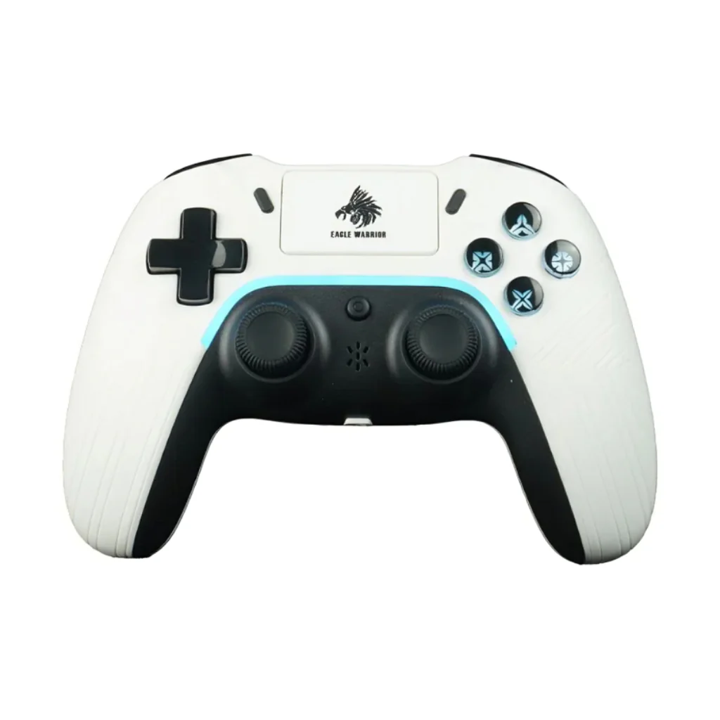 GAME PAD EAGLE WARRIOR FG02B COMPATIBLE CON PS4 INALÁMBRICO BLUETOOTH CON FUNCIÓN COMPLETA BLANCO