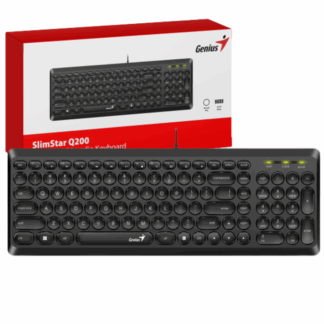 TECLADO GENIUS SLIMSTAR Q200 USB NEGRO ESPAÑOL