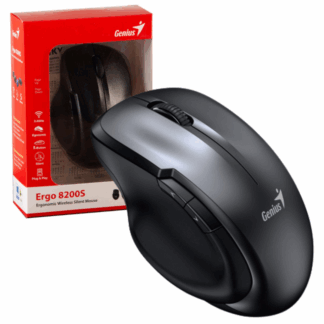 MOUSE INALÁMBRICO GENIUS RS2 ERGO 8100S NEGRO 1200 DPI CON RECEPTOR USB