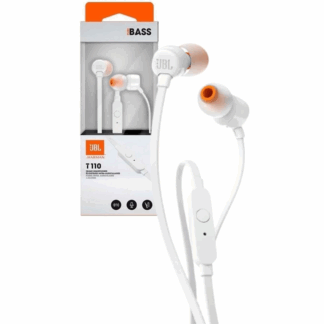 AUDÍFONOS JBL TUNE 110 INTRAURALES CON MICRÓFONO BLANCO