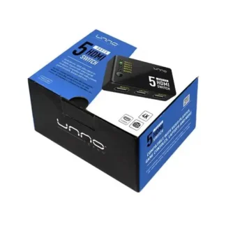 SWITCH HDMI UNNO TEKNO 5 PUERTOS 4K HB1203BK