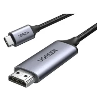 CABLE UGREEN MM142 USB-C A HDMI 4K 1.5 METROS NEGRO/GRIS