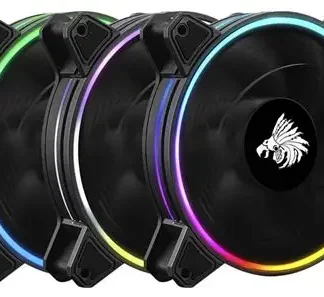 ABANICO GAMER EAGLER WARRIOR HURRICANE RGB X 120MM 3PACK