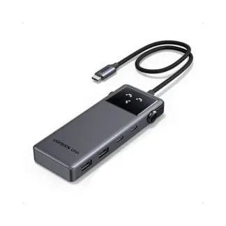 HUB UGREEN CM888 6 EN 1 USB-C 2 PUERTOS USB-A + 2 PUERTOS USB-C + 1 HDMI + 1 PD 10Gbps  GRIS