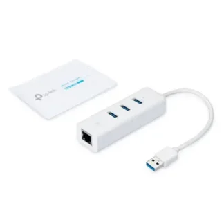 ADAPTADOR TP LINK USB 3.0 3 PUERTO HUB & GIGABIT ETHERNET UE330