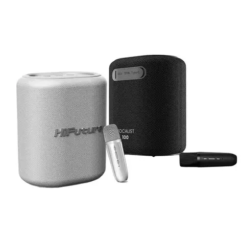 PARLANTE RGB HIFUTURE VOCALIST 100 25W BLUETOOTH CON MICRÓFONO INALÁMBRICO NEGRO - Image 2