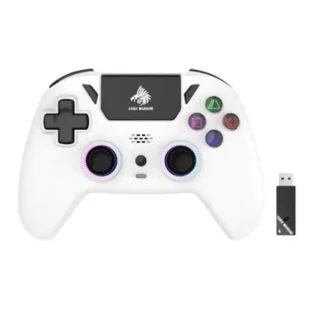 GAME PAD EAGLE WARRIOR HG04D COMPATIBLE CON PS5 INALÁMBRICO 2.4G BLANCO