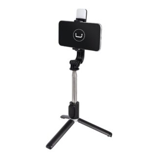 SELFIE STICK Y TRÍPODE UNNO TEKNO PH1804BK CON LUZ LED PARA TELÉFONOS DE HASTA 3.6″