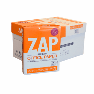 PAPEL RESMA ZAP BLANCURA 97% 8.5 X 11 CAJA 10 UNIDADES CON 500 HOJAS (ZA00001)