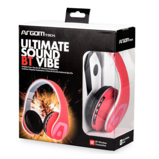 HEADSET BLUETOOTH ARGOM BT VIBE ROJO ARG-HS-2552RD