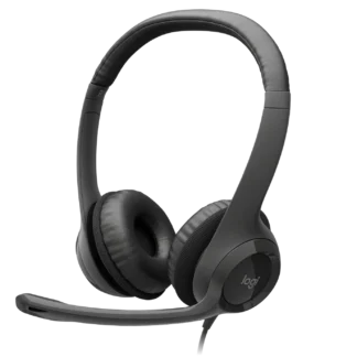HEADSET CON MICRÓFONO LOGITECH H390 BLACK USB