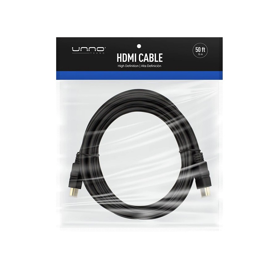 CABLE HDMI UNNO TEKNO 15 METROS / 50 PIES NEGRO CB4150BK - Image 2