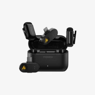 MICRÓFONO MAONO WM622 PB2 INALÁMBRICO CON RECEPTOR LIGHTNING CON REDUCCIÓN DE RUIDO NEGRO